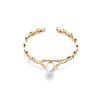 Pulsera Redonda de Perlas de Cristal Shijia 10 mm Simple y Moderna Versátil Que No Se Desvanece Pulsera Tricolor del Mismo Estilo Fiebre