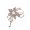 Broche de Color Diamante de Cristal para Mujer, Moda de Alta Gama, Corsage Grande de Mariposa, Accesorios para Ropa, Estilo Retro Literario Transfronterizo