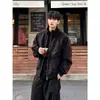 Chaqueta deportiva a rayas con cuello alto para pareja, estilo americano holgado para hombre, fresca y elegante, con cremallera y cuero PU, prenda exterior de moda otoño/invierno 2026