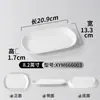 Plato de Melamina Xiangyuan Rectangular Comercial Imitación Porcelana Plato para Rollos de Arroz Restaurante de Hot Pot Plato para Platos de Postre Plato Frío de Plástico