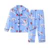 Pijamas para niños y niñas, primavera y otoño, de manga larga, finos, para niñas pequeñas, estilo occidental, para el hogar