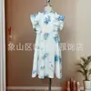 Ropa Infantil Tie-dye Verano Nuevo Tie-dye Hecho a Mano Tinte Vegetal Niños Niñas Vestido de Tirantes Espagueti Ropa Étnica de Viaje Fábrica