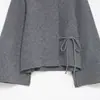 Venta al por mayor europea y americana Otoño 2026 Ropa nueva para mujer Chaqueta de punto con puños acampanados 2756146