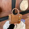 2026 Nueva Moda Otoño Invierno Retro Terciopelo Bolsa Panera Simple para Mujer Bolso de Mano para Viajes Diarios Bolso Cubo de Hombro Único Cruzado