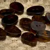 Botones de Resina Decorativos con Patrón de Mármol Ámbar Marrón en Forma de Gota Asimétricos de Forma Especial Abrigo de Invierno Traje Falda