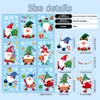 Pegatinas navideñas para ventana, pegatinas electrostáticas para cristal sin adhesivo, Santa Claus de dibujos animados, casa de nieve, renos decoraciones para ventana, pegatinas transfronterizas festivas