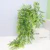 Flor artificial hoja de bambú plástico PE Enredadera Hoja de enredadera ratán plástico flor artificial decoración colgante de pared hoja de sauce flor colgante colgante orquídea colgante bambú