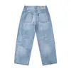 Ropa para Hombre Beijie 2026 Verano Nuevo Jeans Lavados Desgastados Pantalones de Trabajo de Retazos para Hombre Pantalones Rectos Retro