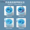 Taza de Lavado con Lentejuelas para Uñas, Nuevos Productos Transfronterizos, con Tapa, Soporte para Bolígrafos, Taza de Plástico en Capas, Herramienta de Limpieza para Pinceles, Caja de Herramientas