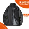 Chaqueta Ropa de Trabajo Logo Impreso Cortavientos Impermeable Forrada de Polar Chaqueta Tres en Uno Ropa de Trabajo en Grupo Cortavientos