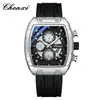 Reloj Chenxi para Hombre Reloj de Pulsera Multifuncional Correa de Silicona Deportivo Resistente al Agua Seis Manecillas Calendario Reloj de Cuarzo Venta al Por Mayor