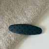 Presilha de Cabelo Tecido Retro Coreano Bolinhas Estrelas para Mulheres BB Clip Coreano Dongdaemun Snap Clip Presilha de Franja Simples Lateral