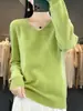 Suéter de punto de alta gama para mujer con cuello en V y manga larga, top de punto sin costuras para primavera y otoño, adelgazante y versátil, adecuado para ir al trabajo, estilo casual y relajado