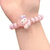 Cuerda para el pelo de línea telefónica Sanrio con purpurina transparente fresca de verano, cuerda para el pelo de dibujos animados ins linda, dulce, estilo estudiante