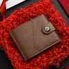 Nueva Cartera para Hombre 2025 Transfronteriza Estilo Corto Patchwork Portatarjetas de Almacenamiento Cartera de Comercio Exterior para Negocios Fabricante Venta al por Mayor en Stock