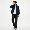 Pantalones de Hielo de Seda Finos Rayados para Hombre de Verano, Pantalones Deportivos Rectos de Moda Estilo Americano, Pantalones Casuales Sueltos de Pierna Ancha con Efecto de Caída, Diseño Simple