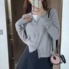 Cárdigan Blanco para Mujer Nuevo Primavera Otoño Tejido de Cachemir Chaqueta Otoño Invierno Conjunto Abrigo Suéter