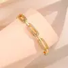 RAKOL Moda Luxo Leve Cobre Incrustado Zircônia Trevo de Quatro Folhas Aberto Ajustável Pulseira Feminina Nicho Toque de Alto Padrão Joia de Mão