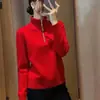 Diseño Estilo Casual Cremallera de Gama Alta 2025 Cuello Base Suéter Otoño e Invierno Nuevo Tejido de Punto Holgado Top Moda