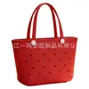 Bolso de mano personalizado para mujer, bolsa de playa de EVA, bolsa perforada de gran capacidad, superventas transfronterizo, permeable al agua, bolsa de almacenamiento de secado rápido para mujer
