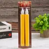 Lámpara de vela de varilla larga con base dorada de simulación LED sin humo para el hogar, electrónica, sala de Buda, boda, diseño de ambiente de Año Nuevo