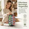 Suporte de Armazenamento de Cápsulas de Café K-Cup Transfronteiriço para Casa, Suporte Giratório Grande para Cápsulas K-Cup, Cabe 20 Cápsulas