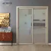 Puerta corredera de partición para cocina y sala de estar con certificación CE, estructura resistente a impactos, puerta corredera de tres enlaces para cocina, puerta de celosía estilo japonés