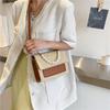 Bolsa de palha larga 2024 Nova moda Bolsa de pérola Bolsa feminina Simples estilo ocidental Bolsa transversal Ins Mori estilo Bolsa de palha larga