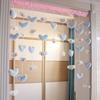 Cortina de Puerta sin Clavos Love Kitty Cat Cortina de Puerta Divisoria para Sala de Estar Cortina Decorativa de Pared Colgante para el Hogar en las Cuatro Estaciones Velcro