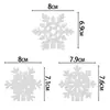 Nuevas Decoraciones Festivas de Copos de Nieve para Fiestas Navideñas de Invierno Decoraciones para Copas de Vino de Fiesta Inserts Decorativos para Vasos de Bebida
