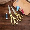 Atacado do Fabricante Tesouras de Alfaiate de Aço Inoxidável Tesouras Ampliadas e Espessadas de Liga de Zinco Tesouras Domésticas de Alfaiate Tesouras para Tecido e Couro