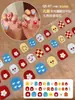 30 piezas de pegatinas para uñas infantiles sin horneado, lindas pegatinas de mini arte de uñas de dibujos animados para niñas, impermeables, de larga duración, no tóxicas, sin olor
