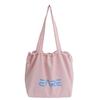 Bolso de Lona Versátil Estilo Perezoso con Letra para Mujer 2025 Nueva Moda Ligero Bolso de Compras Bolso Tote para Viajar