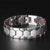 Pulsera Magnética Amazon Pulsera Magnética Desmontable para Hombre Germanio Hexagonal Versión Ancha Pulsera Nicho Romboidal
