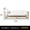 Mobiliario de Ocio de Aleación de Aluminio para Exterior Impermeable y Resistente al Sol Patio Jardín Pintura Veteada de Madera Silla de Ratán Terraza Exterior Balcón Sofá