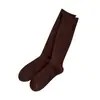 Calcetines deportivos de compresión elásticos adelgazantes de color liso para otoño e invierno 2026, de longitud hasta la pantorrilla y hasta la rodilla, estilo mujer