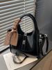 Bolsas de Alta Gama Transfronterizas para Mujer 2025 Nuevos Bolsos de Hombro Texturizados Bolsos Cruzados Simples Estilo Extranjero Bolsos Cubo Portátiles