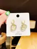 Pendientes de piedra ojo de gato de Corea 2022 nuevos moda ins temperamento atmósfera pendientes pendientes de moda para mujeres