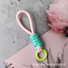 Cordão Curto Colorido com Nó, Chaveiro de Alça de Celular Trançada, Alça de Pendurar Portátil Anti-Perda