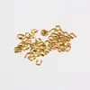 Hebilla de herradura chapada en oro de 18 quilates de cobre que conserva el color, accesorio de joyería DIY, materiales, collar, protector de alambre en forma de U, conector de extremo