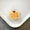Clipes de acrílico PP em formato de flor com palavras de bênção, clipes de lanche PPJ com texto inspirador fofo