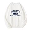 América 1776 Moletom com Estampa Departamento Atlético Feminino Hip Hop Lo