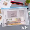 Bolsa de archivo de malla con cremallera de gran capacidad A5 de plástico PVC al por mayor A3 almacenamiento de archivos datos de examen prenatal bolsa de almacenamiento A4