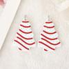 Pendientes, collar y llavero de esqueleto de árbol de Navidad acrílico de doble cara, oferta transfronteriza.
