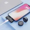 Microfone de Lapela Sem Fio M1 Popular, Microfones Duplos com Clipe Magnético com Redução de Ruído para Transmissão ao Vivo e Gravação
