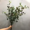 Considerable simulación estilo europeo de fruta silvestre pequeña fruta rica manzana pequeña decoración ramas de frutos rosa estilo campestre americano lichi albaricoque fruta