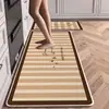 Tapete de cocina transfronterizo, alfombra antideslizante y resistente al aceite, felpudo resistente a la suciedad para entrada del hogar, tapete lavable y fácil de limpiar