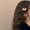 Dulce lindo color caramelo oso pinza de pico de pato horquilla para el pelo femenina versátil color jalea pinza lateral horquilla rota clip para flequillo clip superior