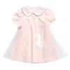 Vestido de Verano para Niña 2026 Nuevo Elegante de Moda para Niños, Vestido de Malla Delgado de Princesa para Bebés Niñas