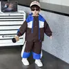 Conjunto de Ropa de Otoño para Niños 2026 Nuevo Elegante Moda Infantil Guapo Deportivo Conjunto de Dos Piezas Estilo Primavera y Otoño Moderno